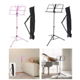 Maxbell Sheet Music Stand Folded Non Slip for Instrumental Performers Ukulele Player Pink