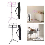 Maxbell Sheet Music Stand Folded Non Slip for Instrumental Performers Ukulele Player Pink