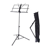 Maxbell Sheet Music Stand Folded Non Slip for Instrumental Performers Ukulele Player Black