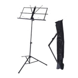 Maxbell Sheet Music Stand Folded Non Slip for Instrumental Performers Ukulele Player Black