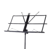 Maxbell Sheet Music Stand Folded Non Slip for Instrumental Performers Ukulele Player Black