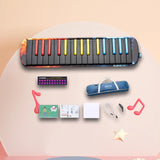 Maxbell Melodica Professional Soft Long Tubes Portable for Kids Children Music Lover 32 Key