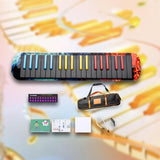 Maxbell Melodica Professional Soft Long Tubes Portable for Kids Children Music Lover 37 Key