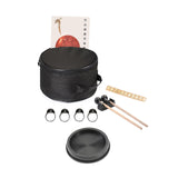 Maxbell 10 inch Steel Drum Educational Toy Meditation Drum for Beginner Drummer Yoga black