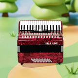 Maxbell 34 Button Accordion Piano Accordion Instrument for Kids Students Music Lover