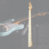 Maxbell Electric Guitar Neck Half Paddle Headstock Smooth Maple Fretboard for Guitar style A