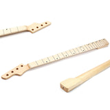 Maxbell Electric Guitar Neck Half Paddle Headstock Smooth Maple Fretboard for Guitar style A
