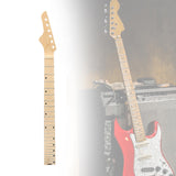 Maxbell Electric Guitar Neck Half Paddle Headstock Smooth Maple Fretboard for Guitar style B