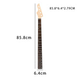 Maxbell Electric Guitar Neck Half Paddle Headstock Smooth Maple Fretboard for Guitar style C
