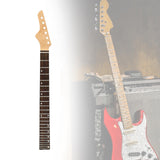 Maxbell Electric Guitar Neck Half Paddle Headstock Smooth Maple Fretboard for Guitar style D