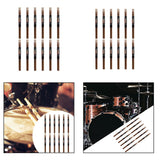 Maxbell 24Pcs Drum Mallets Classic Jazz Drumsticks for Exercise Children Drum Lovers A