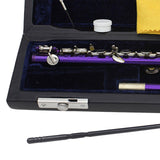 Maxbell Piccolo Woodwind Instrument C Key for Stage Musical Enlightenment Classroom Purple