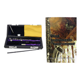 Maxbell Piccolo Woodwind Instrument C Key for Stage Musical Enlightenment Classroom Purple