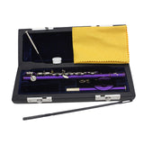 Maxbell Piccolo Woodwind Instrument C Key for Stage Musical Enlightenment Classroom Purple