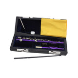 Maxbell Piccolo Woodwind Instrument C Key for Stage Musical Enlightenment Classroom Purple