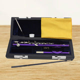 Maxbell Piccolo Woodwind Instrument C Key for Stage Musical Enlightenment Classroom Purple