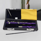 Maxbell Piccolo Woodwind Instrument C Key for Stage Musical Enlightenment Classroom Purple