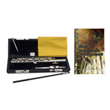 Maxbell Piccolo Woodwind Instrument C Key for Stage Musical Enlightenment Classroom Silver