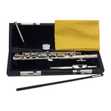 Maxbell Piccolo Woodwind Instrument C Key for Stage Musical Enlightenment Classroom Silver