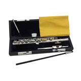 Maxbell Piccolo Woodwind Instrument C Key for Stage Musical Enlightenment Classroom Silver