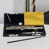 Maxbell Piccolo Woodwind Instrument C Key for Stage Musical Enlightenment Classroom Silver