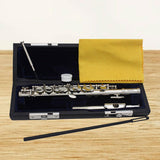 Maxbell Piccolo Woodwind Instrument C Key for Stage Musical Enlightenment Classroom Silver