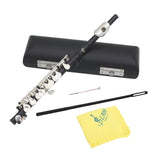 Maxbell Piccolo Woodwind Instrument C Key for Stage Musical Enlightenment Classroom Black