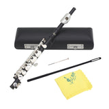 Maxbell Piccolo Woodwind Instrument C Key for Stage Musical Enlightenment Classroom Black