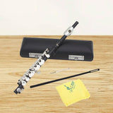 Maxbell Piccolo Woodwind Instrument C Key for Stage Musical Enlightenment Classroom Black