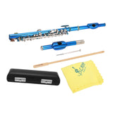 Maxbell Piccolo Woodwind Instrument C Key for Stage Musical Enlightenment Classroom Blue
