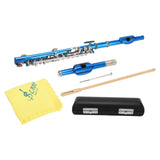 Maxbell Piccolo Woodwind Instrument C Key for Stage Musical Enlightenment Classroom Blue