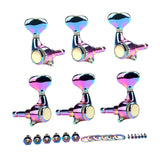 Maxbell 6 Pieces 3R 3L Guitar Peg Button Tuner Machine Heads Knobs for Guitars Parts