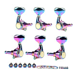 Maxbell 6 Pieces 3R 3L Guitar Peg Button Tuner Machine Heads Knobs for Guitars Parts