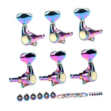 Maxbell 6 Pieces 3R 3L Guitar Peg Button Tuner Machine Heads Knobs for Guitars Parts