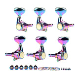 Maxbell 6 Pieces 3R 3L Guitar Peg Button Tuner Machine Heads Knobs for Guitars Parts