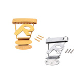 Maxbell Guitar Tailpiece Adjustable with Screws Replace Part Accessories Bass Bridge Gold