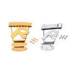 Maxbell Guitar Tailpiece Adjustable with Screws Replace Part Accessories Bass Bridge Gold