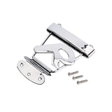 Maxbell Guitar Tailpiece Adjustable with Screws Replace Part Accessories Bass Bridge Silver