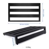 Maxbell Folding Guitar Pedal Board Bass Pedalboard for Electric Guitar Bass Supplies PB3