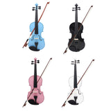 Maxbell 4/4 Full Size Violin Portable Starter Kits for Beginner Adults Kids Students blue