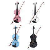 Maxbell 4/4 Full Size Violin Portable Starter Kits for Beginner Adults Kids Students blue