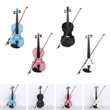 Maxbell 4/4 Full Size Violin Portable Starter Kits for Beginner Adults Kids Students blue