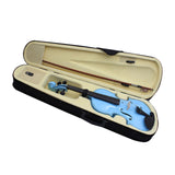 Maxbell 4/4 Full Size Violin Portable Starter Kits for Beginner Adults Kids Students blue