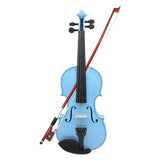 Maxbell 4/4 Full Size Violin Portable Starter Kits for Beginner Adults Kids Students blue