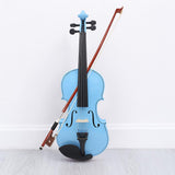 Maxbell 4/4 Full Size Violin Portable Starter Kits for Beginner Adults Kids Students blue