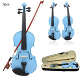 Maxbell 4/4 Full Size Violin Portable Starter Kits for Beginner Adults Kids Students blue