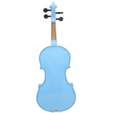 Maxbell 4/4 Full Size Violin Portable Starter Kits for Beginner Adults Kids Students blue