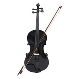 Maxbell 4/4 Full Size Violin Portable Starter Kits for Beginner Adults Kids Students black