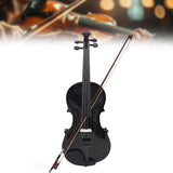 Maxbell 4/4 Full Size Violin Portable Starter Kits for Beginner Adults Kids Students black