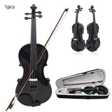 Maxbell 4/4 Full Size Violin Portable Starter Kits for Beginner Adults Kids Students black